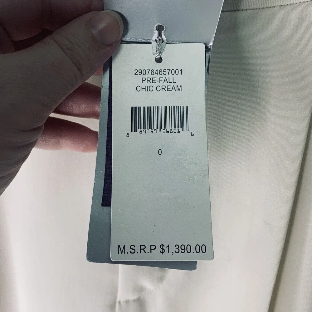 Ralph Lauren Purple Label Pleated Wool Pants Womens Size 0 NWT Defects $1390 - Picture 6 of 16